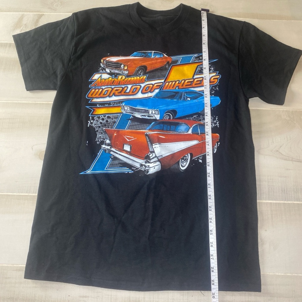 1999 Auto Museum of America World of Wheels black and red vintage cottont-shirt